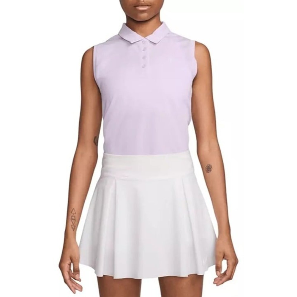 Nike Dri-FIT Victory Women's Sleeveless Golf Polo, Violet‎ Mist: X-Large